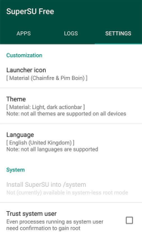 Télécharger SuperSU Outils pour Android Capture d'écran 6