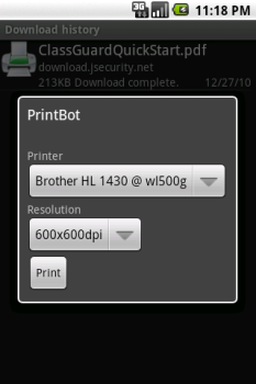 Télécharger PrintBot Travail pour Android Capture d'écran 4