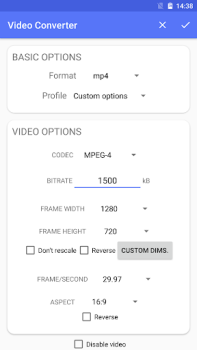 Télécharger Convertisseur vidéo Lecteurs et éditeurs de vidéos pour Android Capture d'écran 3