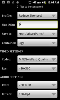 Télécharger Video Converter Android Lecteurs et éditeurs de vidéos pour Android Capture d'écran 6