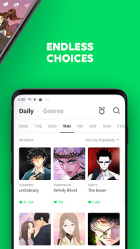 Télécharger WEBTOON Bandes dessinées pour Android Capture d'écran 4