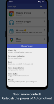 Télécharger Overlays - Floating Launcher Travail pour Android Capture d'écran 4