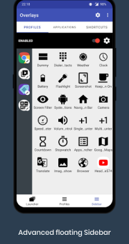 Télécharger Overlays - Floating Launcher Travail pour Android Capture d'écran 5