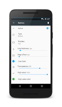 Télécharger PowerLine: Status Bar meters Outils pour Android Capture d'écran 3