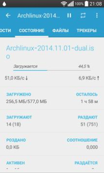 Télécharger Flud - Téléchargeur de torrent Lecteurs et éditeurs de vidéos pour Android Capture d'écran 3