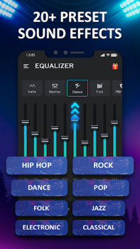 Télécharger Basse & Vol Boost -Equalizer Musique et audio pour Android Capture d'écran 3
