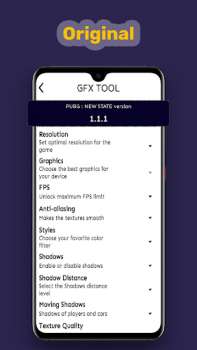 Télécharger GFX tool for pubg new state Outils pour Android Capture d'écran 2