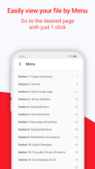 Télécharger Lecteur PDF, Visionneuse PDF Travail pour Android Capture d'écran 5